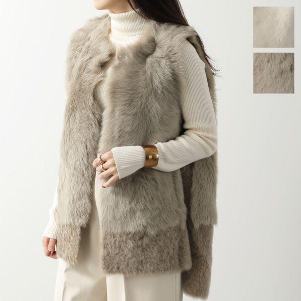 KARL DONOGHUE カールドノヒュー　リバーシブルムートンジレイギリス製 Karl Donoghue（カールドノヒュー） ベスト FEATHER PANELLED