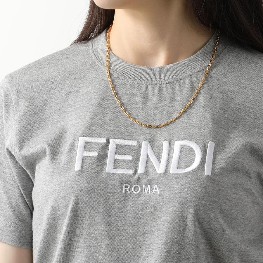 FENDI フェンディ 半袖Tシャツ FS7254 ALCA レディース ロゴ刺繍 FENDI フェンディ 半袖Tシャツ FS7254 ALCA レディース ロゴ刺繍