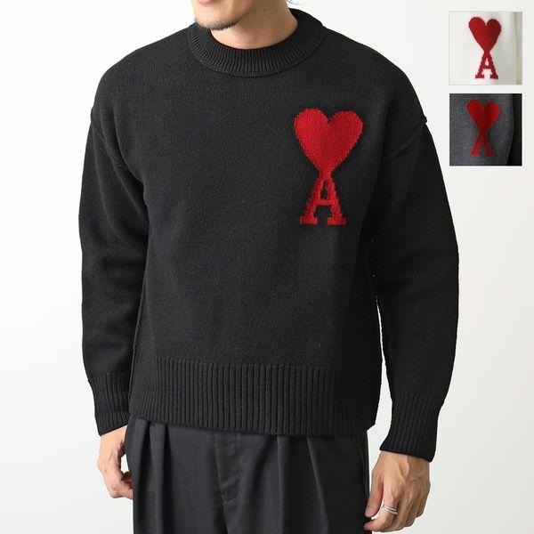 ami paris アミパリス ニット RED ADC SWEATER BFUKS006.018 ami paris アミパリス ニット RED ADC SWEATER BFUKS006.018