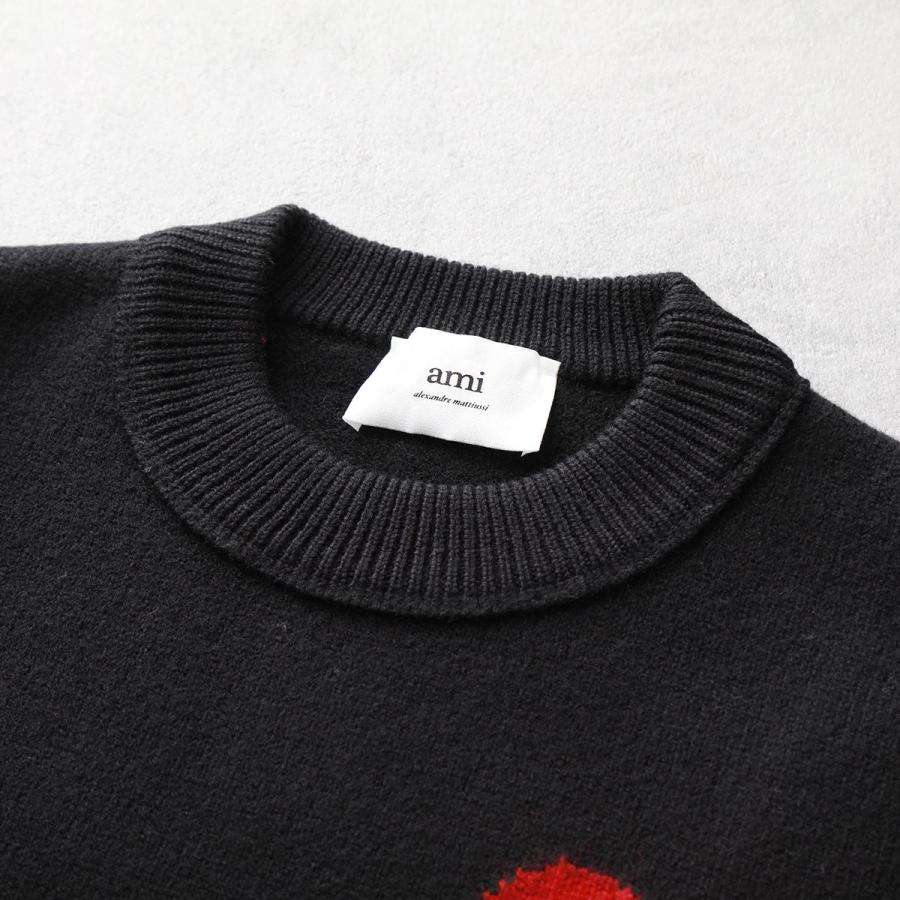 ami paris アミパリス ニット RED ADC SWEATER BFUKS006.018 ami paris アミパリス ニット RED ADC SWEATER BFUKS006.018