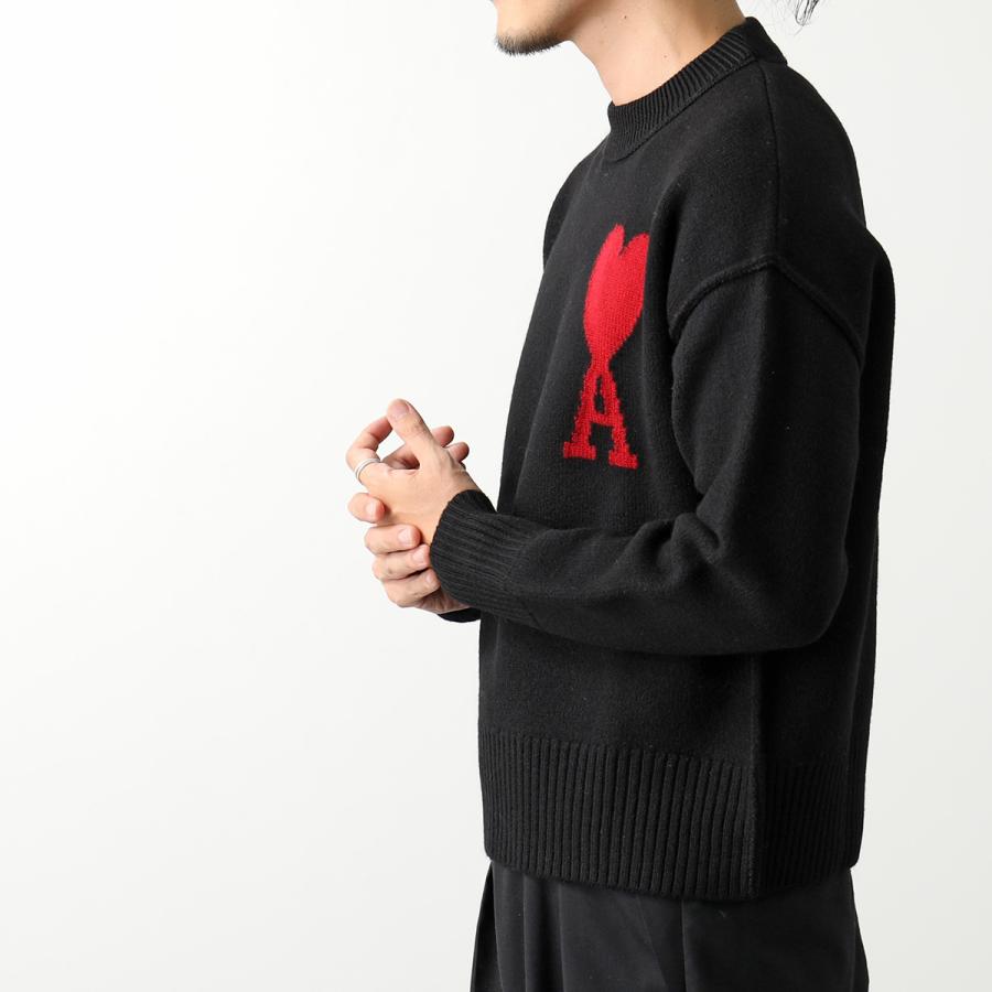 ami paris アミパリス ニット RED ADC SWEATER BFUKS006.018 ami paris アミパリス ニット RED ADC SWEATER BFUKS006.018