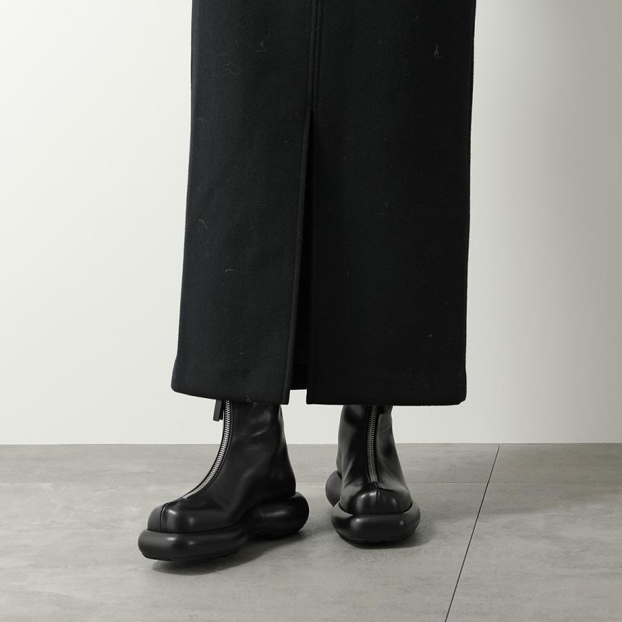 JIL SANDER ジルサンダー アンクルブーツ J15WU0049 P4942 レディース ファスナー付き ショートブーツ レザー スクエアトゥ  シューズ 靴 001