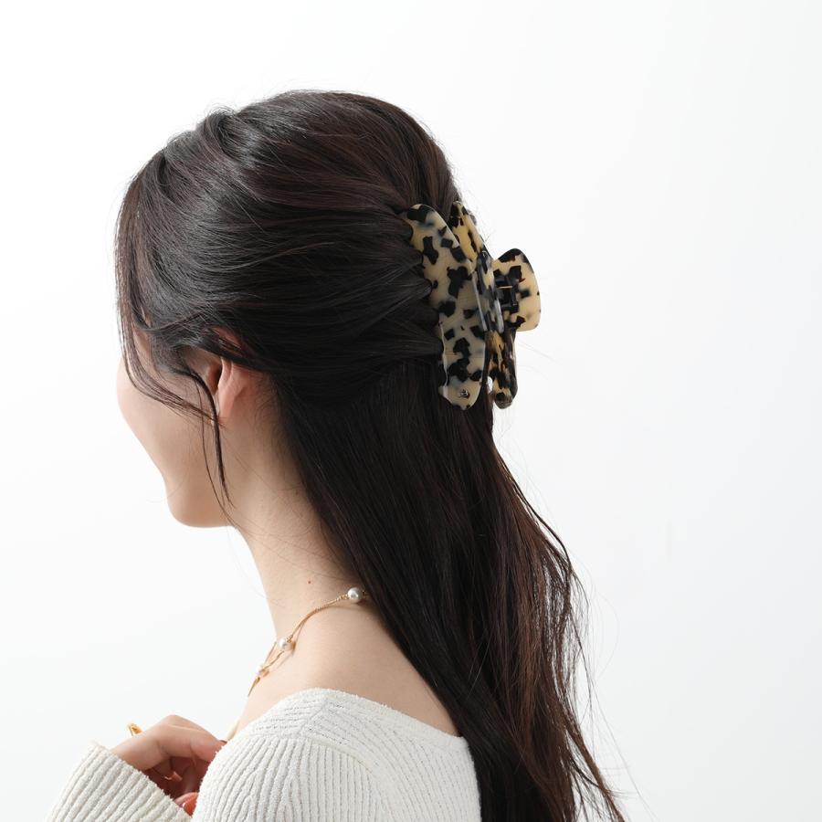 ALEXANDRE DE PARIS アレクサンドル ドゥ パリ ヘアクリップ ACCL-7706 レディース 髪留め ヘアアクセサリー ロゴ カラー5色の画像