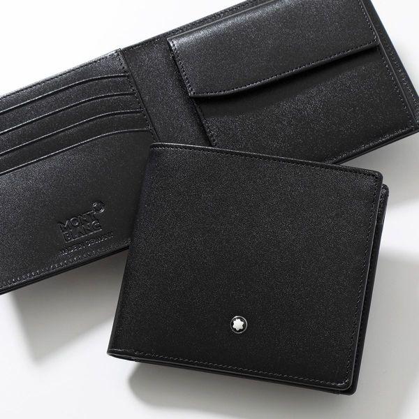 MONTBLANC モンブラン　二つ折り財布 マイスターシュテュック　ブラック MONTBLANC（モンブラン） 二つ折り財布 MST Wallet 4cc Coin Case
