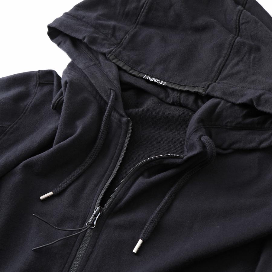 C.P.COMPANY シーピーカンパニー パーカー Light Fleece Zipped Hoodie CMSS034A 002246G メンズ ジップアップ 長袖 コットン 999｜s-musee｜07