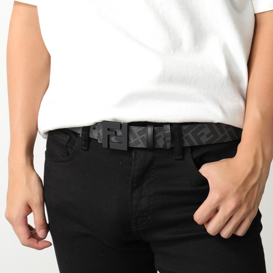 FENDI（フェンディ） ベルト 7C0432 AH8Y メンズ FFロゴ リバーシブル