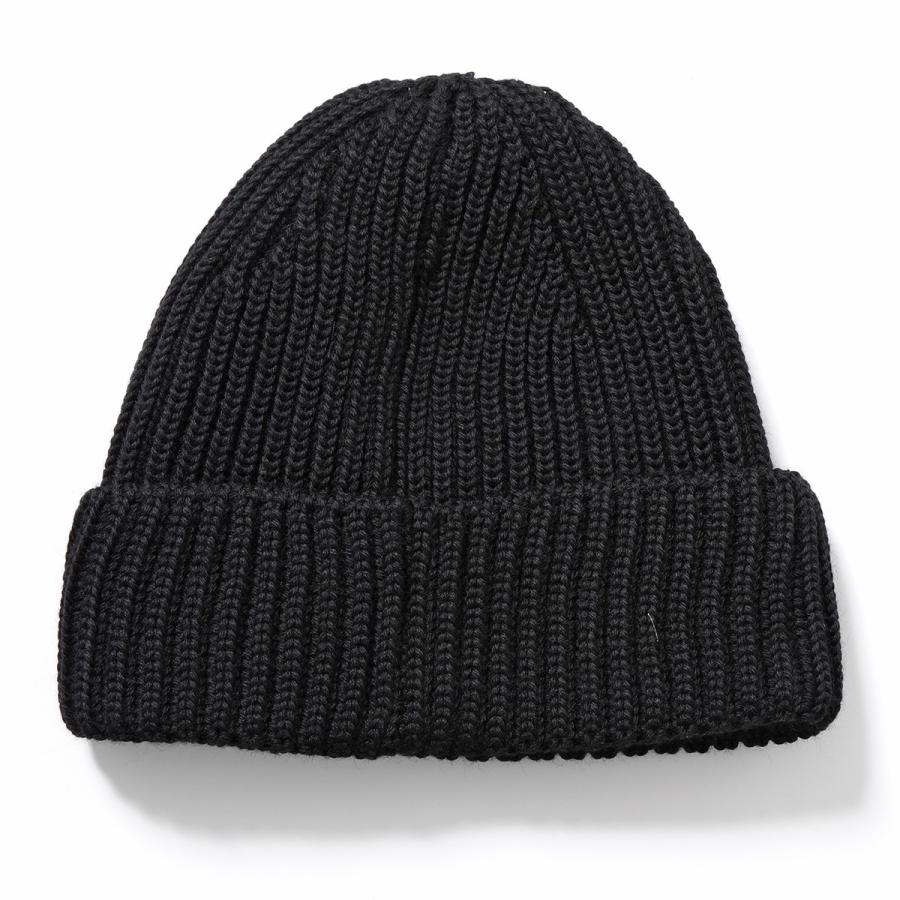 C.P. COMPANY エクストラファインウールビーニー ブラック C.P. COMPANY（シーピーカンパニー） ビーニー Extra Fine Merino Wool