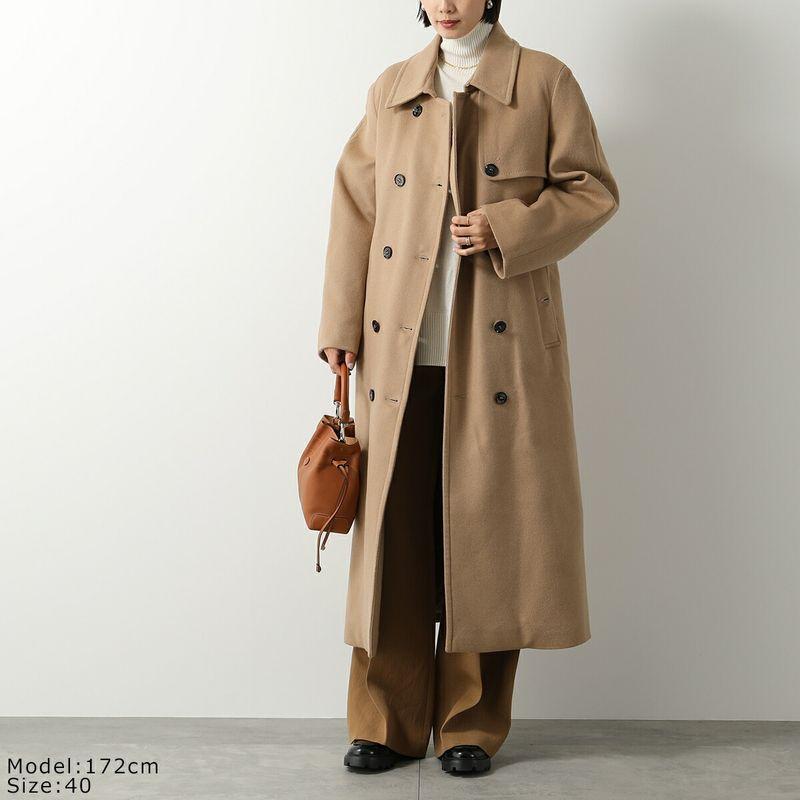 MooRER ムーレー VERONA ダウンコート アイボリー 40 ベルト付き MOORER（ムーレー） ロングコート MEREDITH LE メレディス レディース