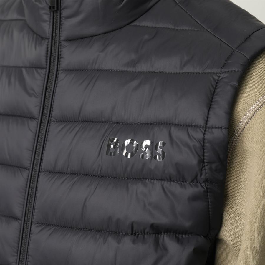 HUGO BOSS / Calanoパファーベスト/52/ナイロン/ブラック/50471854 HUGO BOSS（ヒューゴ・ボス） パファー ベスト BLACK CALANO 50471854