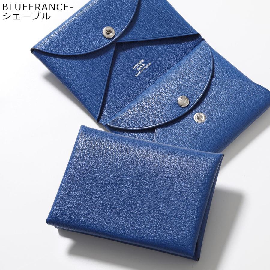 HERMES 青 カルヴィ デュオ HERMES 【カラー限定特価】HERMES エルメス コインケース