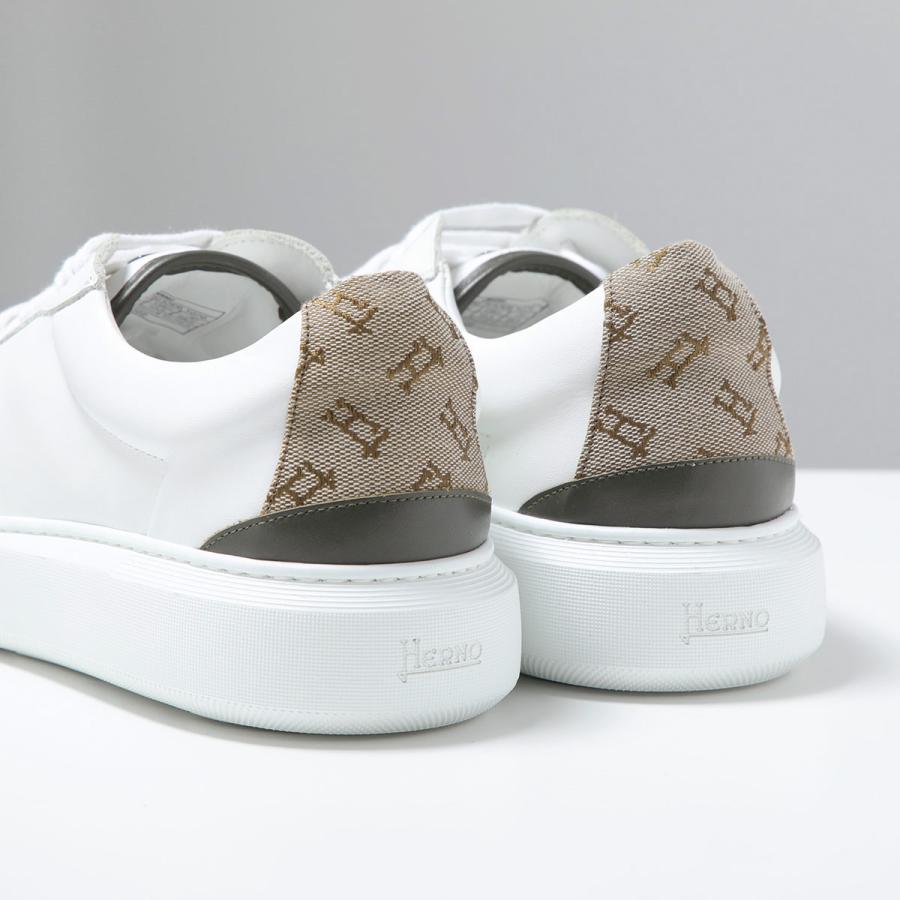 HERNO（ヘルノ） スニーカー SH001UM SHOE6 メンズ レザー×キャンバス