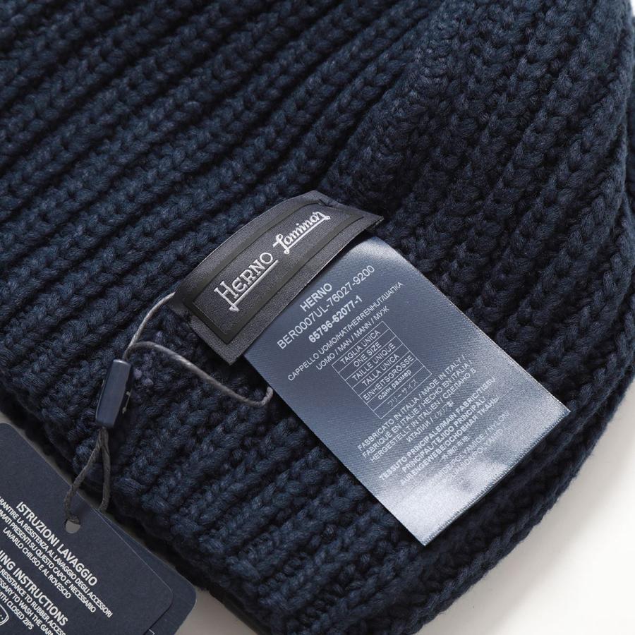 HERNO（ヘルノ） ニット帽 BER0007UL 76027 メンズ ビーニー ウール