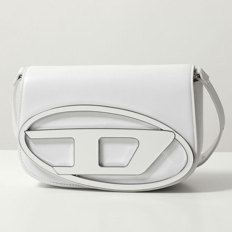 【極美品】DIESEL クロスボディバッグ ナイロン デカロゴ シルバー DIESEL（ディーゼル） クロスボディバッグ 1DR M X09568 PR818