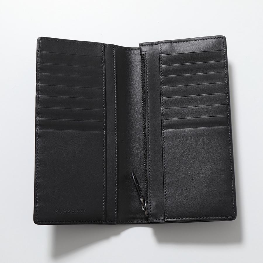 BURBERRY バーバリー 二つ折り長財布 MS CAVENDISH BRT 8070199 メンズ 小銭入れあり ロンドンチェック ロゴ A1208/CHARCOALの画像