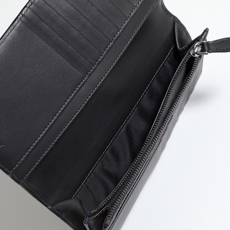 BURBERRY バーバリー 二つ折り長財布 MS CAVENDISH BRT 8070199 メンズ 小銭入れあり ロンドンチェック ロゴ A1208/CHARCOALの画像