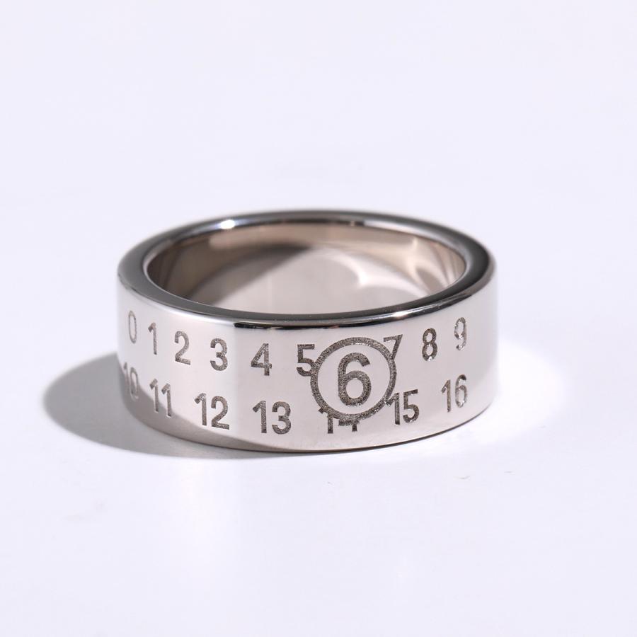 メゾンマルジェラ MM6 4連リング 指輪 シルバー 18SS ※14号欠けあり