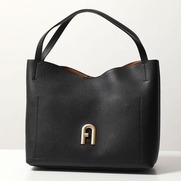 A4可 美品 フルラ レザー トートバッグ アーチロゴ プリムラ ブラック FURLA（フルラ） トートバッグ PRIMULA プリムラ L HOBO WB00453