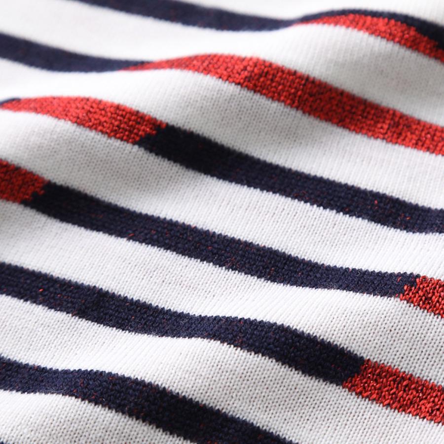 LOEWE ロエベ ニット セーター ボーダー オシャレアイテム LOEWE - LOEWE ロエベ ニット・セーター M 緑xオレンジx