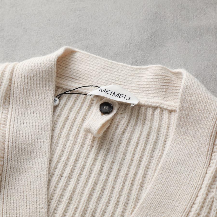 soyy. キョホウ　ニット カーディガン 長袖 MEIMEIJ メイメイジェイ カーディガン MZ49JK レディース リブ ニット