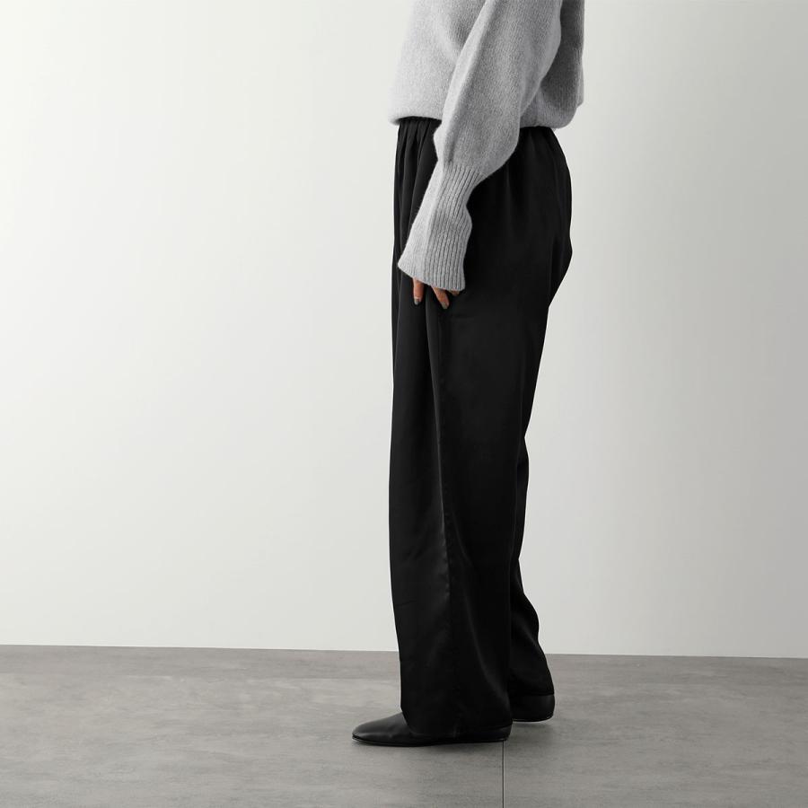グラムリップス♡サイドベルト サテン WIDE-PANTS♡ブラック Glam Lips