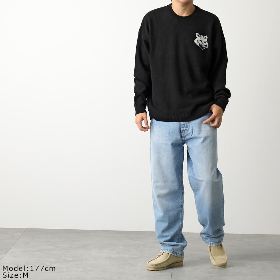 MAISON KITSUNE フォックスヘッド インターシャ コンフォートニット MAISON KITSUNE メゾンキツネ セーター FOX HEAD INTARSIA