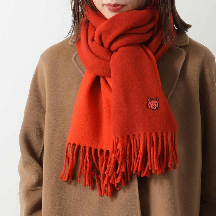 MAISON KITSUNE メゾンキツネ マフラー FOX HEAD PATCH SCARF MAISON KITSUNE メゾンキツネ マフラー FOX HEAD PATCH SCARF