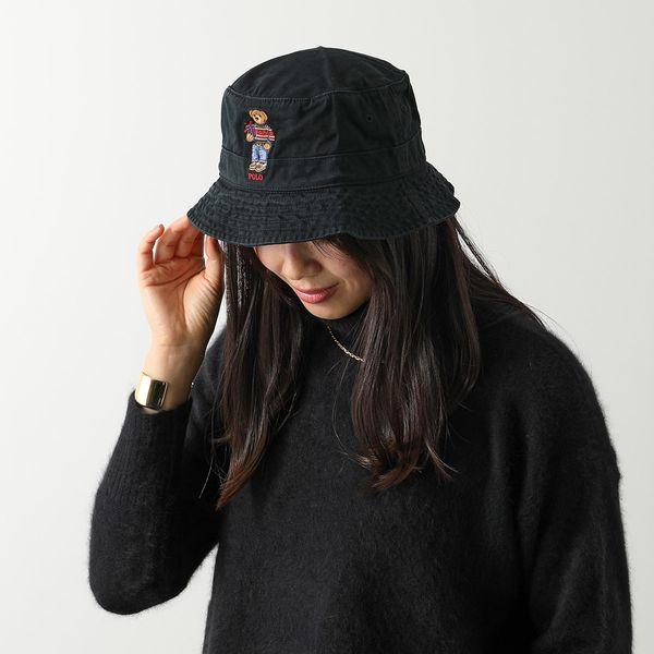 Polo Ralph Lauren ラルフローレン バケットハット LOFT BUCKET-HAT 710917438001  レディース ポロベア ツイル コットン 刺繍 帽子 BLACK｜s-musee｜02