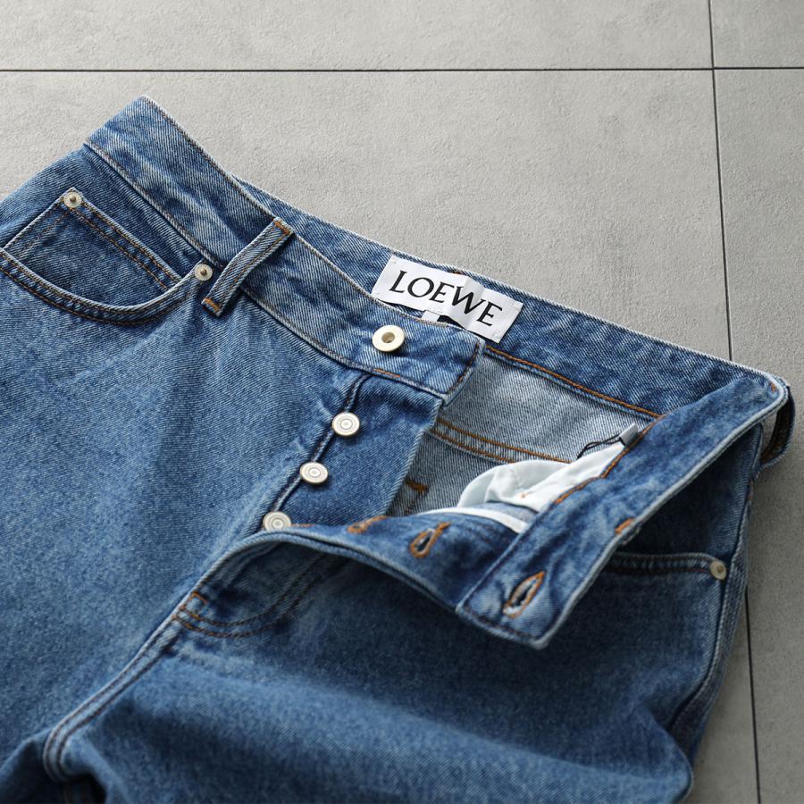 LOEWE ロエベ ジーンズ ANAGRAM BAGGY アナグラム バギー H526Y11X71 レディース デニムパンツ Gパン ジーパン ロゴ  5475/MID-BLUE