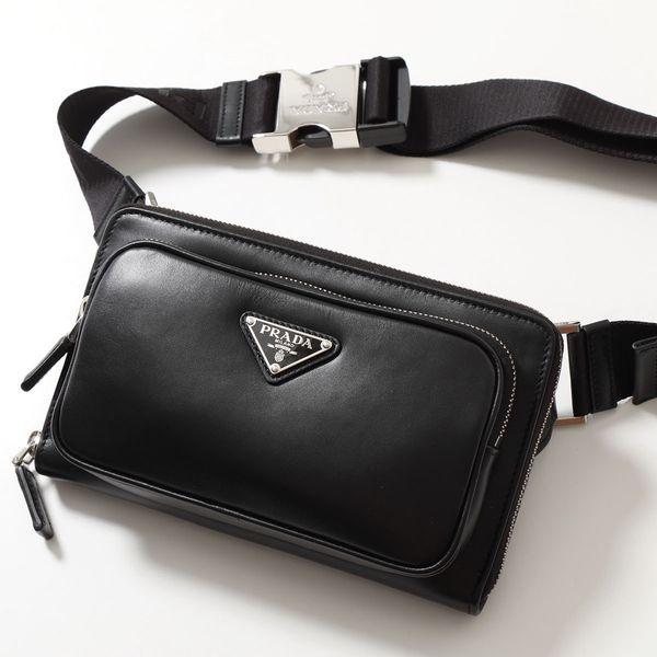 PRADA プラダ ボディバッグ SOFTY 2VH156 2DDJ メンズ レザー ベルト 