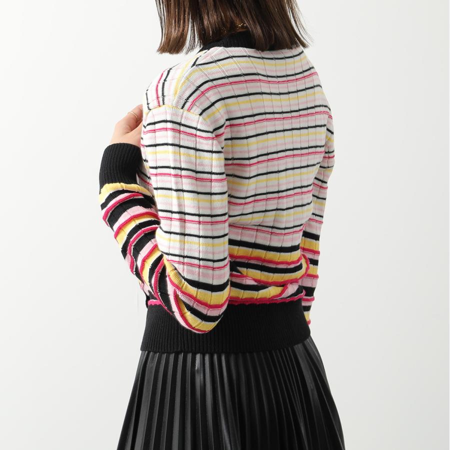 ヌメロヴェントゥーノ N°21】Vネックカーディガンチェックリブ42