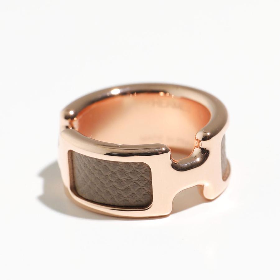 HERMES エルメス リング オランプ Olympe PM 500058FK 500058FD 500058FC レディース エプソン マダム レザー メタル Hロゴカット 指輪 カラー6色の画像
