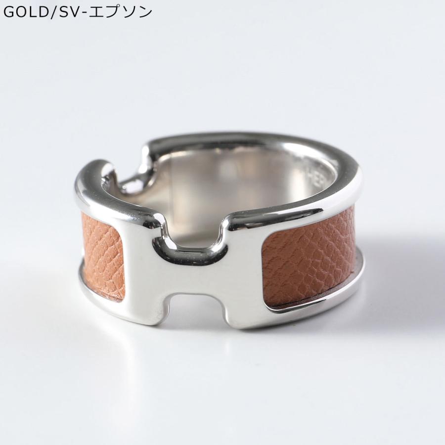 HERMES エルメス リング オランプ Olympe PM 500058FK 500058FD 500058FC レディース エプソン マダム レザー メタル Hロゴカット 指輪 カラー6色の画像