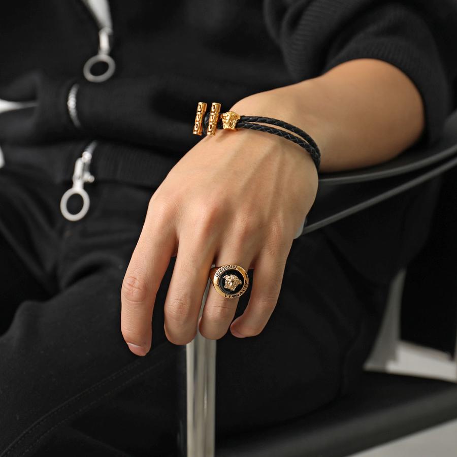 VERSACE ヴェルサーチ リング 1004340 1A00638 メンズ VERSACE ヴェルサーチ リング 1004340 1A00638 メンズ