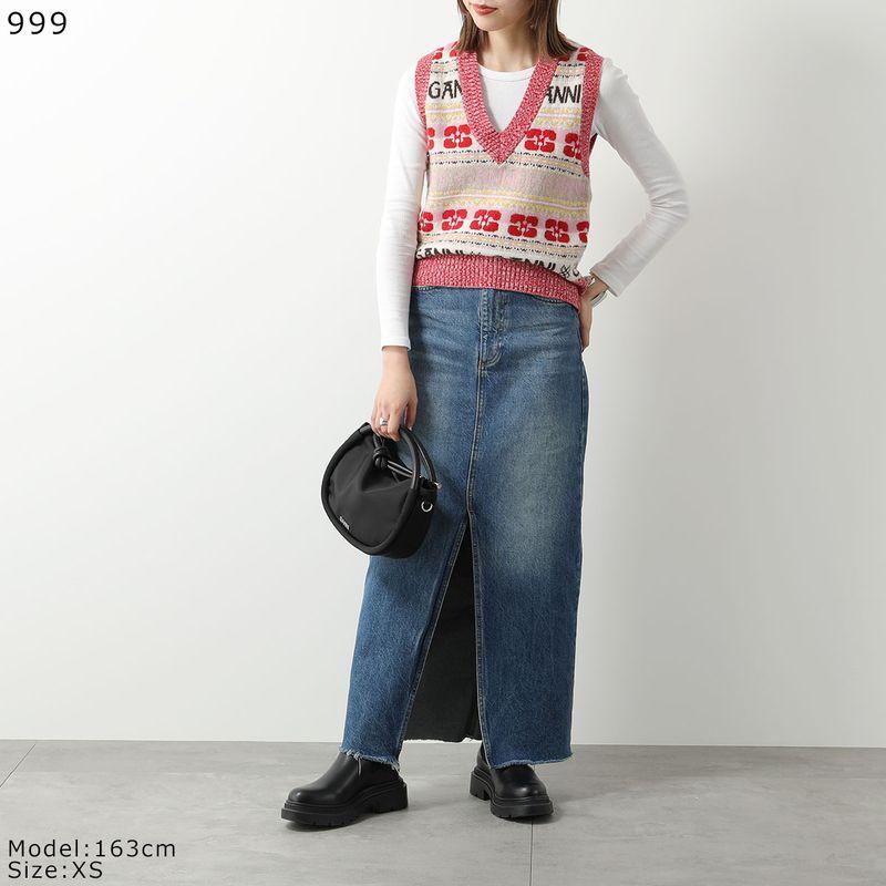 GANNI（ガニー） ニットベスト Logo Wool Mix Vest K1902 K1972 K2036