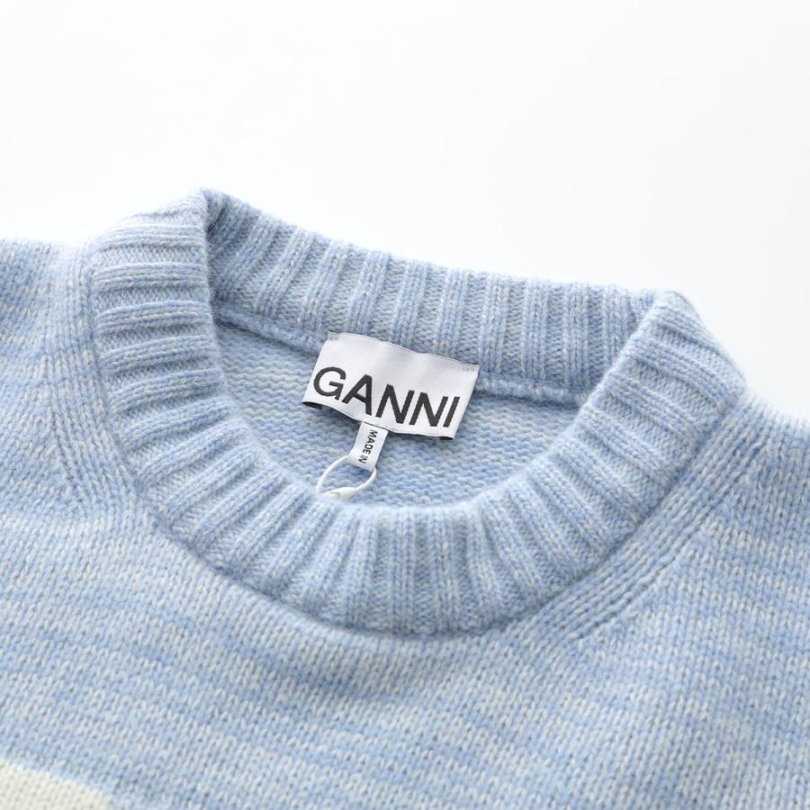 GANNI（ガニー） ニット Graphic O-neck Pullover Butterfly K1903