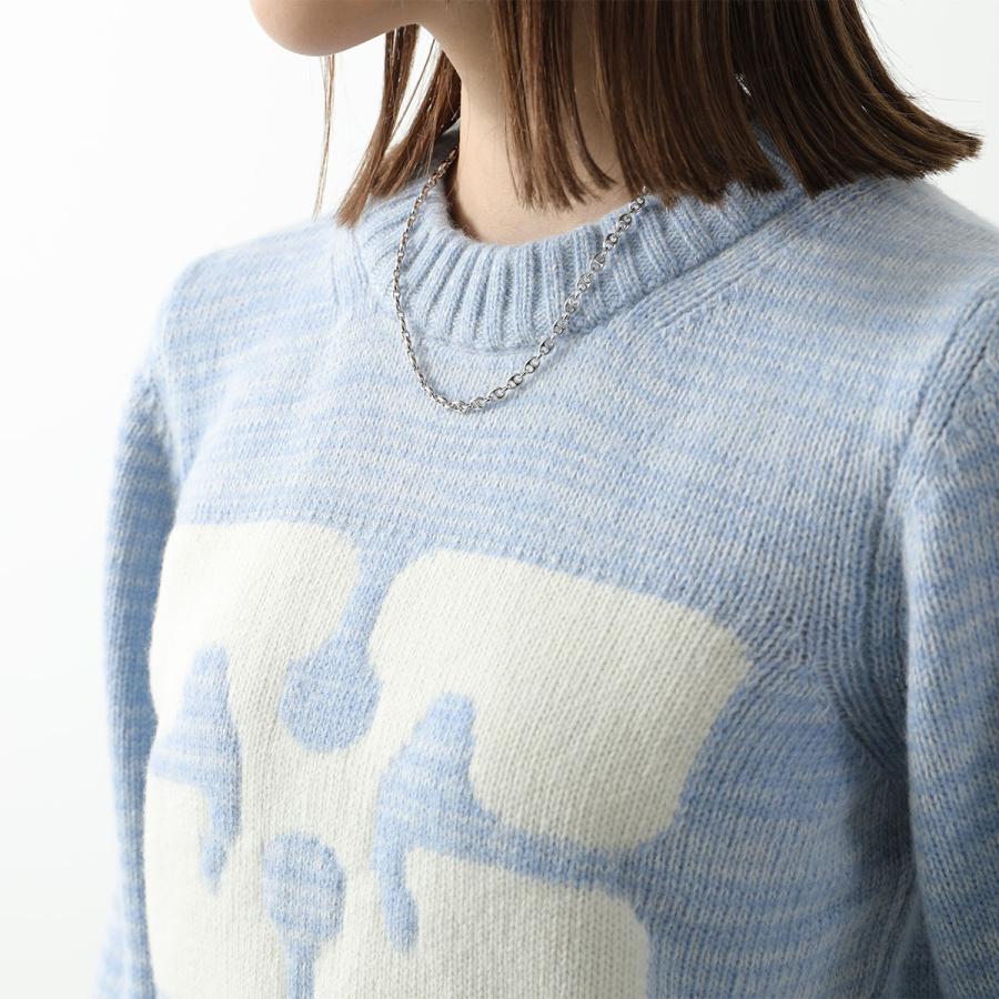 GANNI（ガニー） ニット Graphic O-neck Pullover Butterfly K1903