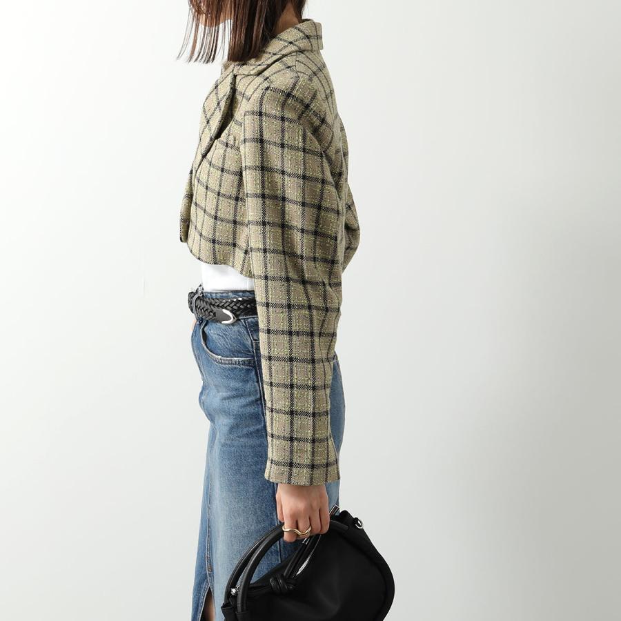 GANNI（ガニー） ジャケット Check Suiting Cropped Blazer F7985 6665