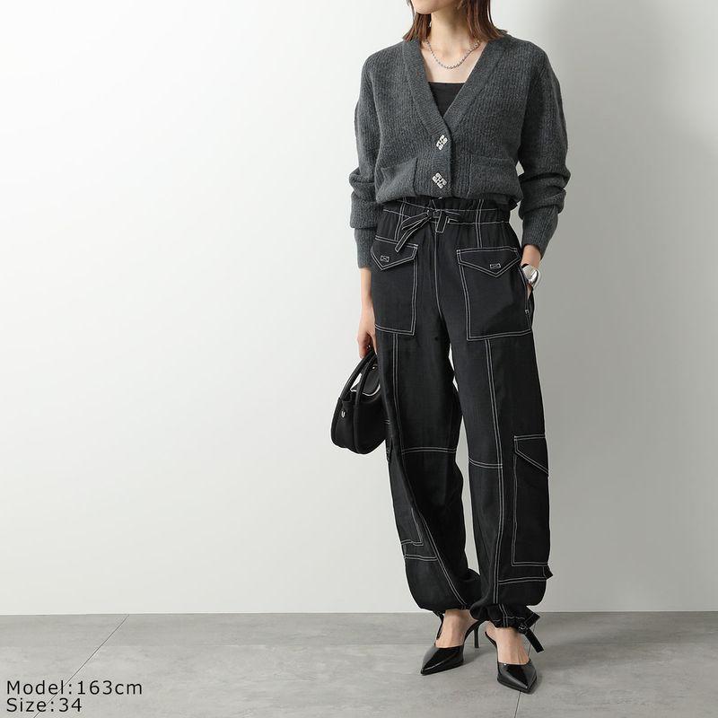 GANNI（ガニー） カーゴパンツ Light Slub High Waist Pocket Pants