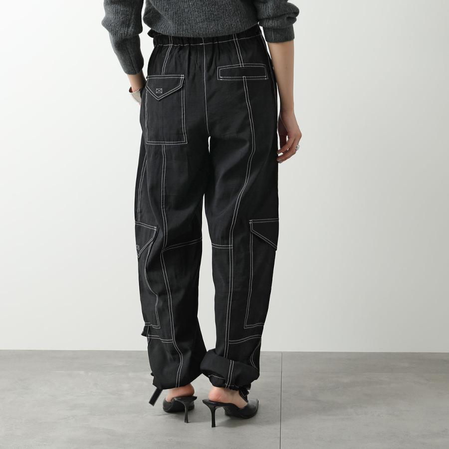 GANNI / ガニー イエロー パンツ ハイウエスト ポケット GANNI