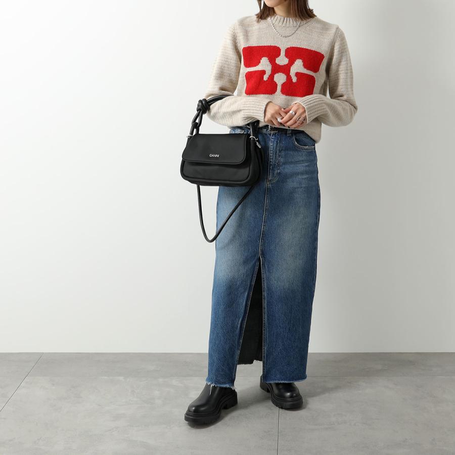 GANNI ガニー ハンドバッグ Knot Flap Over A4745 5719 GANNI ガニー ハンドバッグ Knot Flap Over A4745 5719
