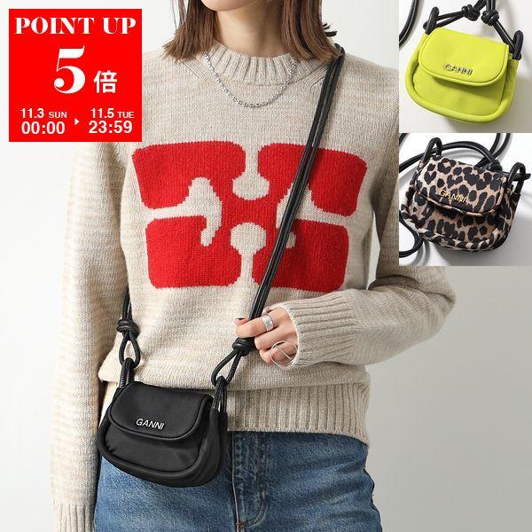 GANNI（ガニー） ショルダーバッグ Knot Mini Flap Over A4903 A5069