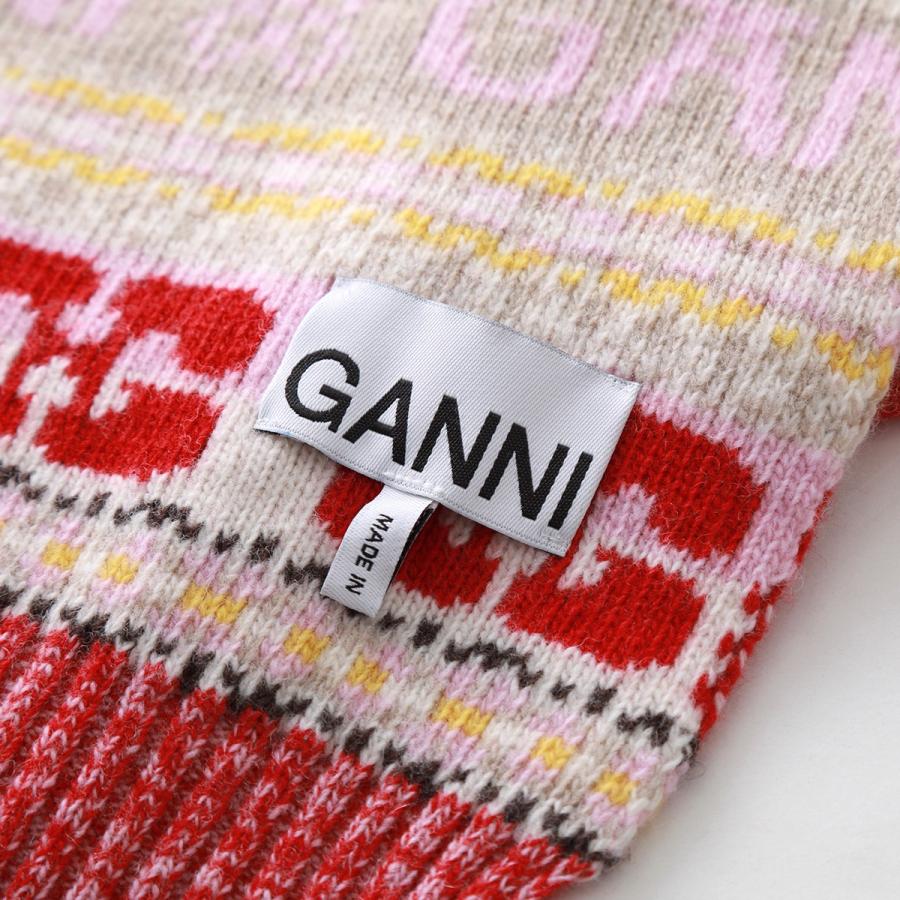 GANNI（ガニー） マフラー Graphic Wool Scarf A4988 5856 レディース