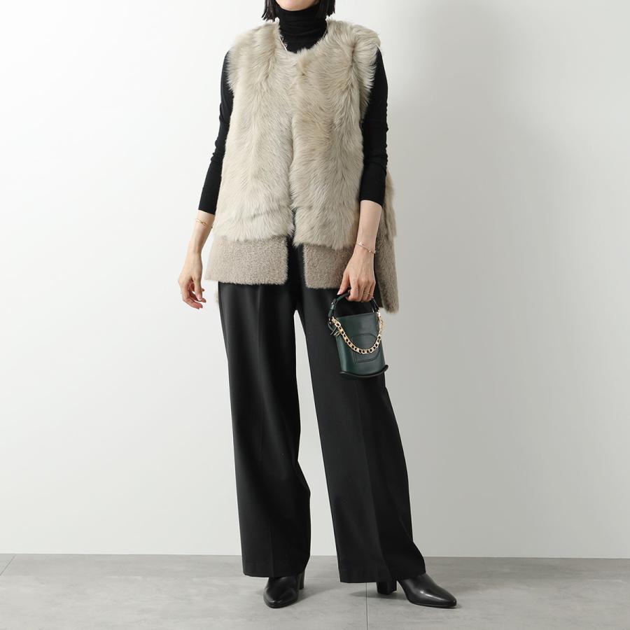 ［美品］デルヴォー セピア　Dチャーム　トートバッグ　ブラック 美品］デルヴォー セピア Dチャーム トートバッグ ブラック