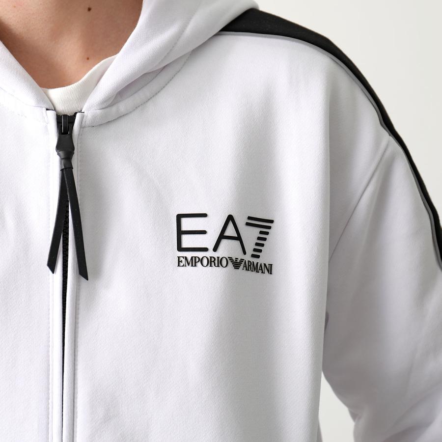 【美品】EA7 EMPORIO ARMANI パーカー XL ホワイトフルジップ EA7 EMPORIO ARMANI エアセッテ エンポリオアルマーニ パーカー 6RPM31