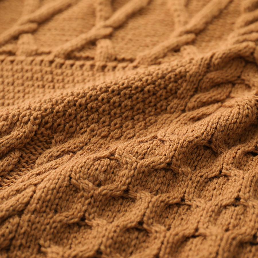 OLDDERBY KNITWEAR ニット・セーター M 茶 【古着】【中古】【送料無料】 Oldderby Knitwear オールドダービーニットウェア セーター JM4008