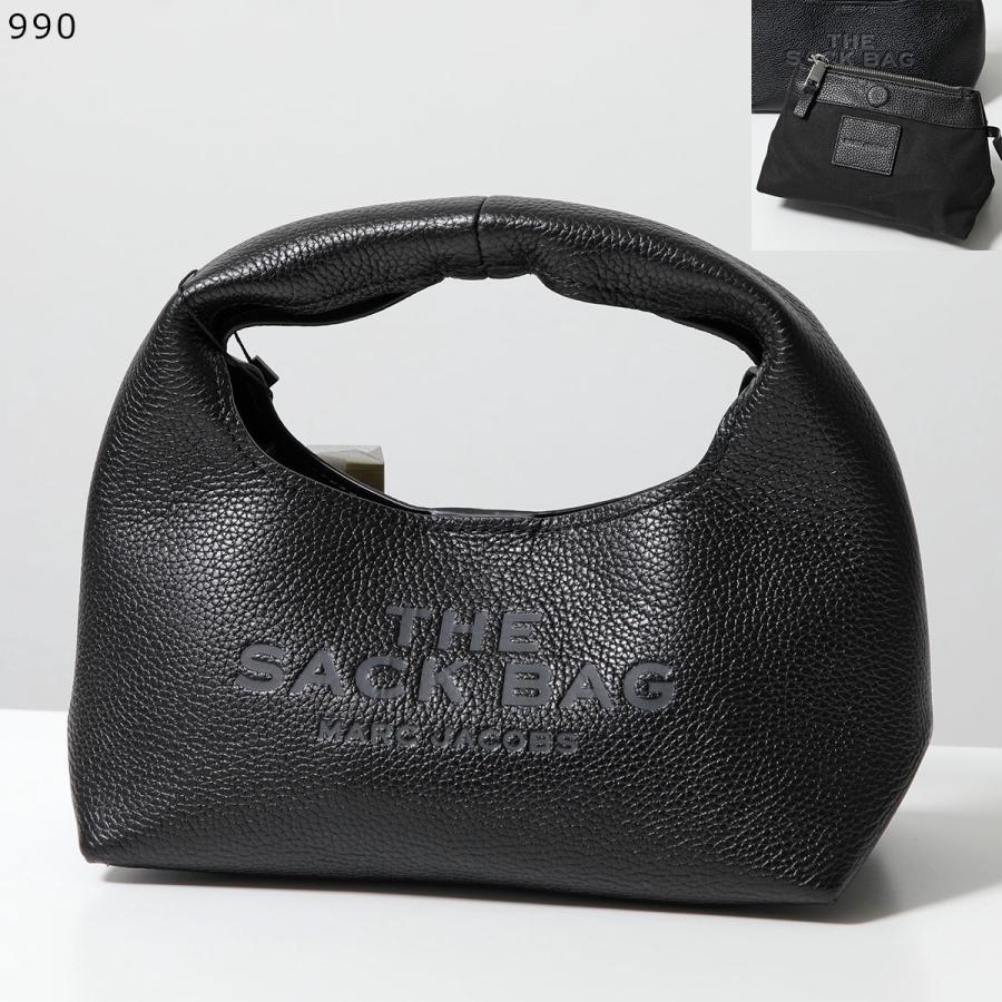 【中古】マークジェイコブス MARC JACOBS ザ レザー サック バッグ ミニ ハンドバッグ ブラック 2F3HSH020H0 MARC JACOBS（マーク・ジェイコブス） ハンドバッグ THE LEATHER SACK