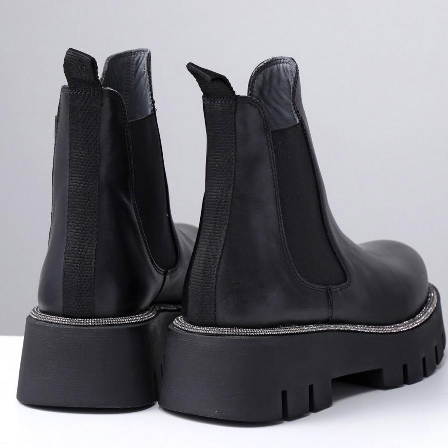 未使用級✨パトリシアボンファンティ　ソックスブーツ　バックジップ　37 レザー Patrizia Bonfanti パトリシアボンファンティ ショートブーツ IKEDA