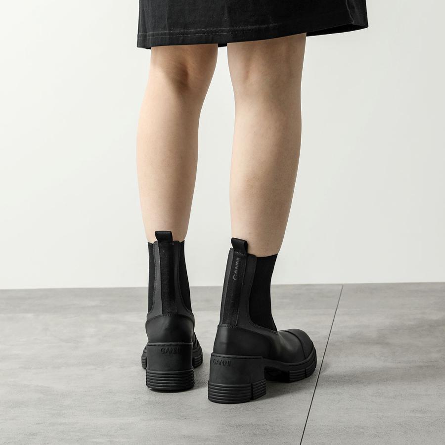 GANNI ガニー ショートブーツ Recycled Rubber Heeled City Boot S2023