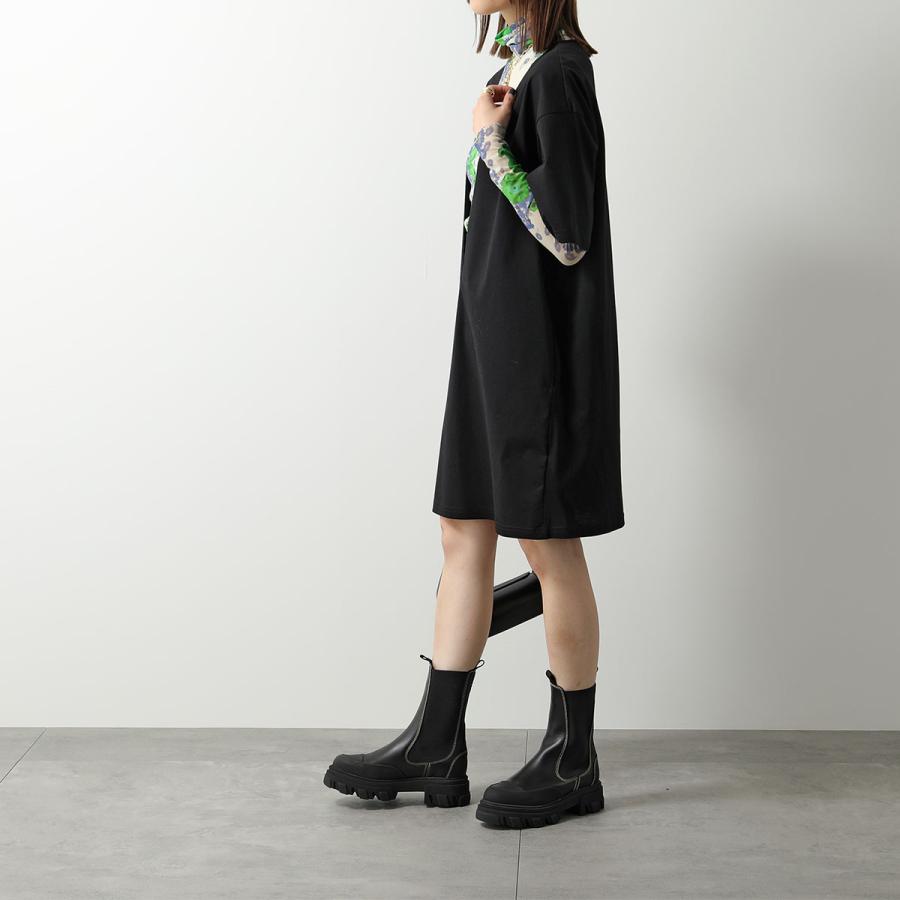 GANNI ガニー ショートブーツ Mid Chelsea Boot Yellow Stitch GANNI ガニー ショートブーツ Mid Chelsea Boot Yellow Stitch