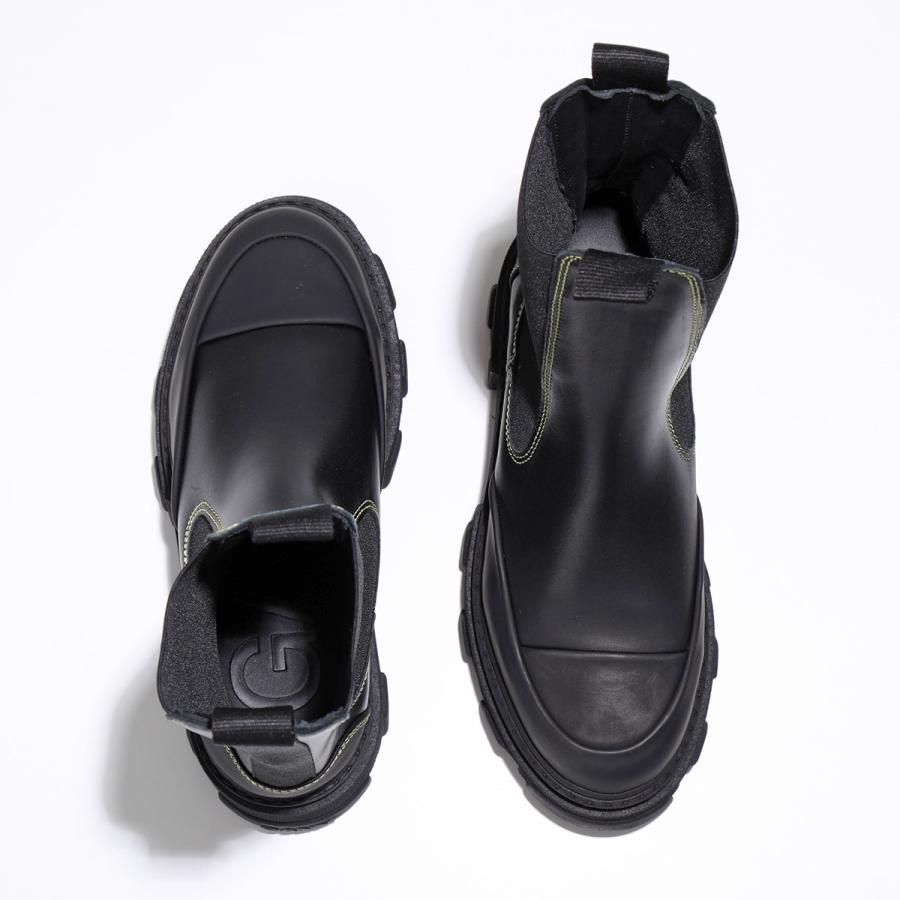 GANNI ガニー ショートブーツ Mid Chelsea Boot Yellow Stitch GANNI ガニー ショートブーツ Mid Chelsea Boot Yellow Stitch